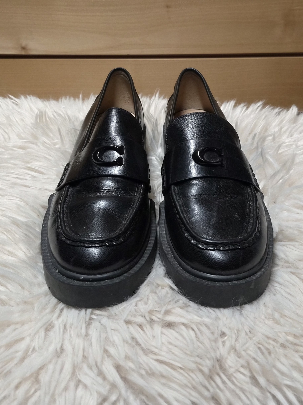 COACH Leah Platform Loafers Size 8.5 - Picture 11 of 11